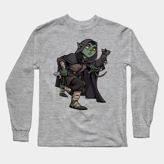 Goblin Adventurer Long Sleeve T-Shirt by TabletopDuck